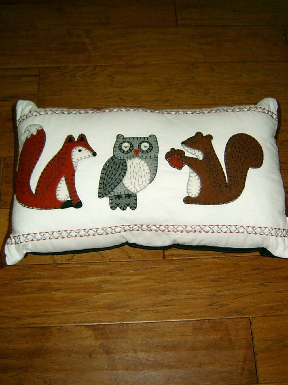 Isaac Mizrahi Fall Autum Critters Lumbar Decorative Throw Pillow